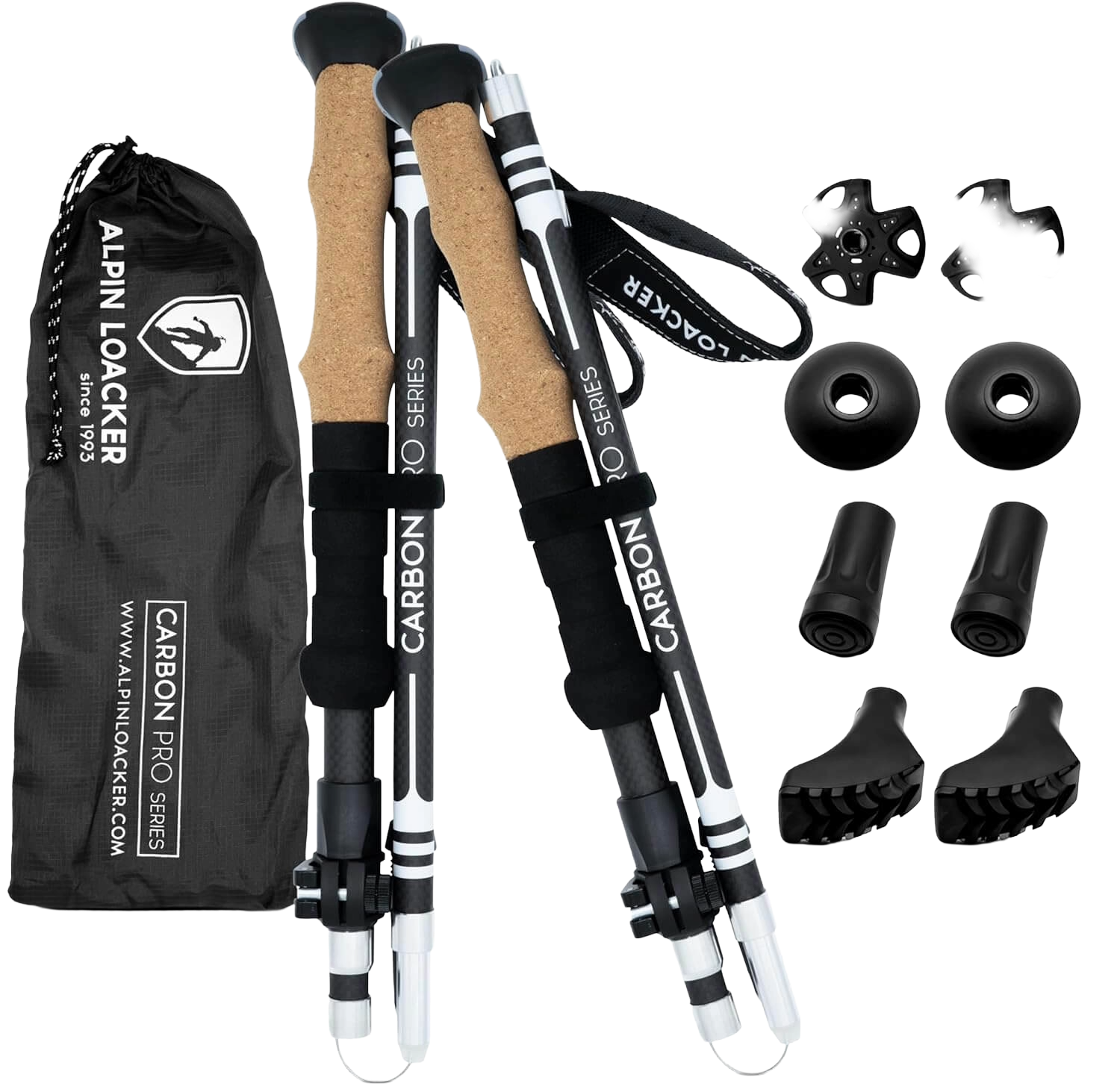 Bastones trekking plegables para senderismo