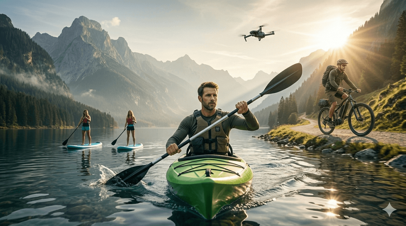 Kayak hinchable, equipamiento outdoor para aguas abiertas y travesía